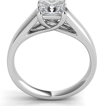 Trellis Princess Cut Solitaire Engagement Ring