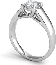 Trellis Princess Cut Solitaire Engagement Ring