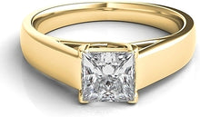 Trellis Princess Cut Solitaire Engagement Ring