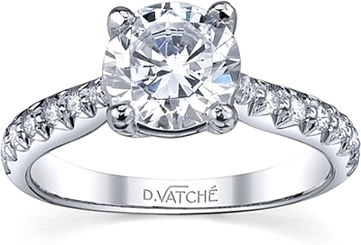 Vatche Pave Diamond Engagement Ring