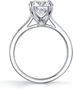 Vatche Pave Set Diamond Engagement Ring