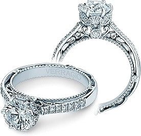 Verragio Halo Pave Diamond Engagement Ring