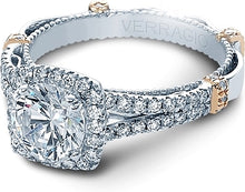 Verragio Halo Split Shank Engagement Ring