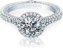 Verragio Halo Split Shank Engagement Ring