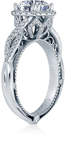 Verragio Halo Twist Engagement Ring