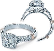 Verragio Halo Twist Engagement Ring