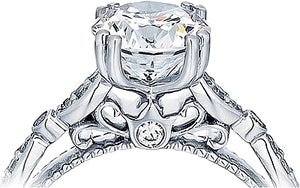 Verragio Pave & Bezel Set Diamond Engagement Ring