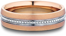 Verragio Rose Gold Men's Wedding Band-6mm