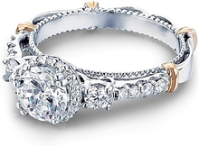 Verragio Three Stone Diamond Engagement Ring