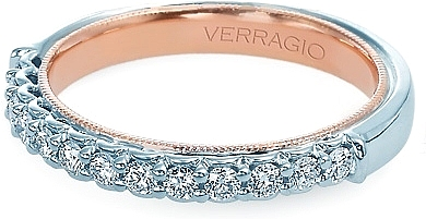 Verragio Two Tone Diamond Wedding Band